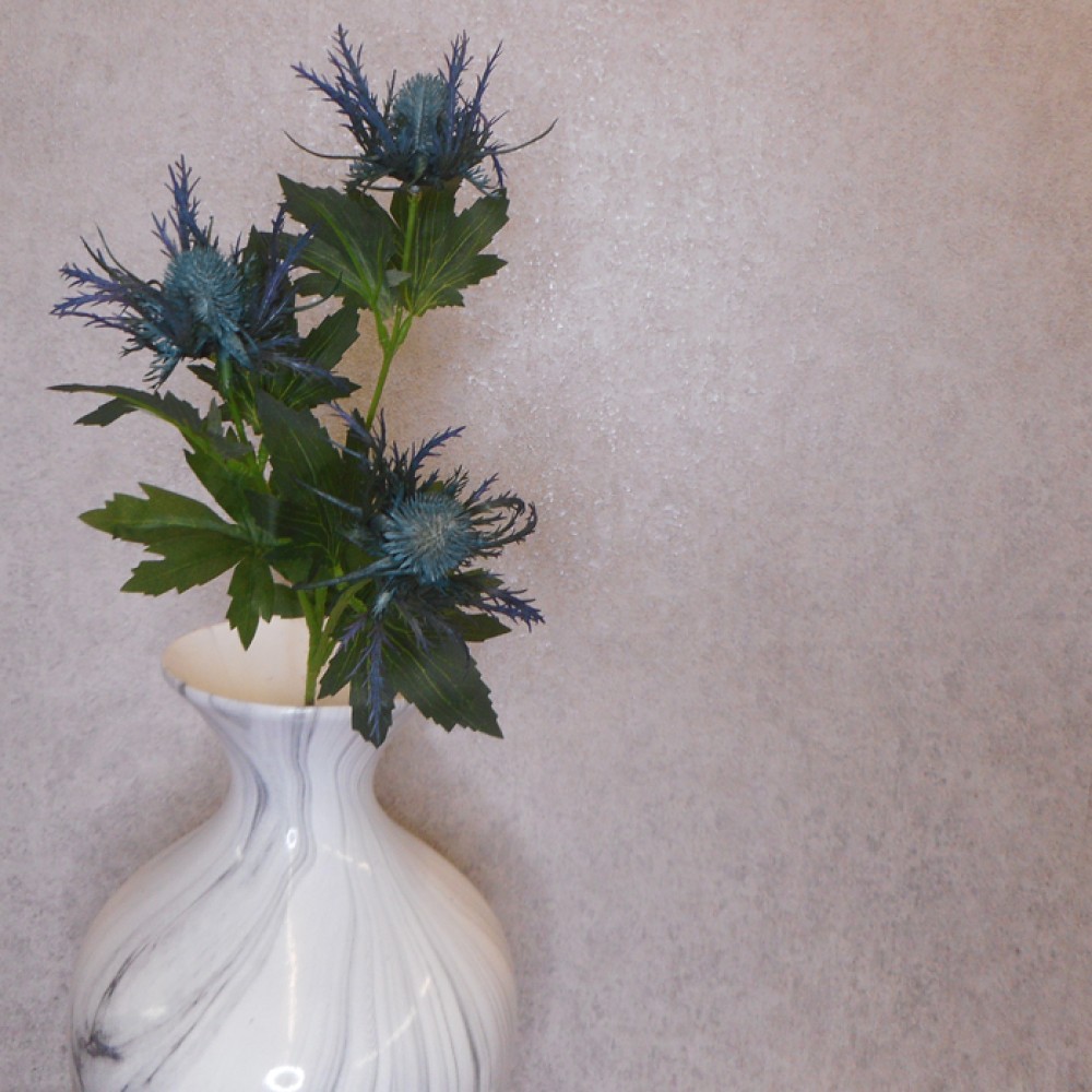 Wild Sea Holly Thistles Aqua Blue 67cm Artificial Thistles